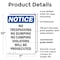 Signmission No Trespassing No Dumping No Camping OSHA Notice Sign, Plastic, 7in W x 10in L, 2PK OS-2PACK-NS-P-710-V-14928 - alternate 3
